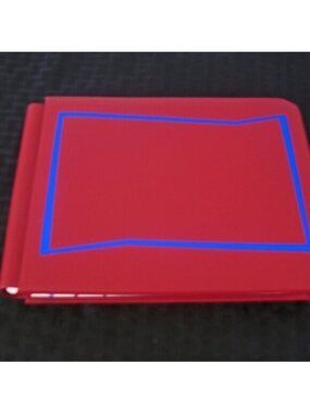 5x7 CREATIVE MEMORIES ALBUM, Red with Border defect.